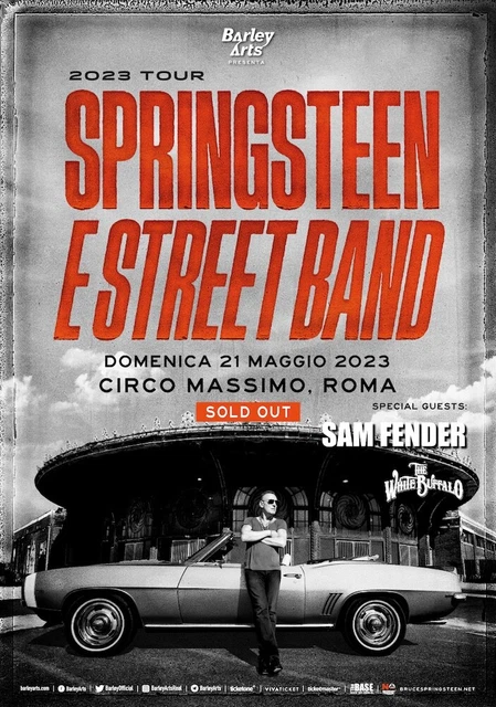 1 biglietti ticket concerto BRUCE SPRINGSTEEN ROMA 21 Maggio/May 2023