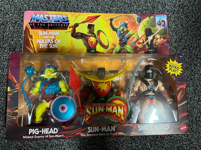 Masters of the Universe Origins Sun-Man and the Rulers of the Sun MotU