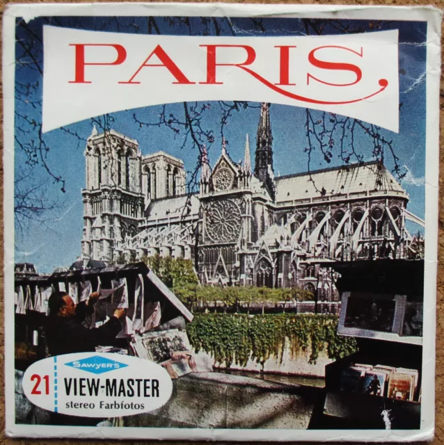 3 View-Master 3D Bildscheiben - Paris