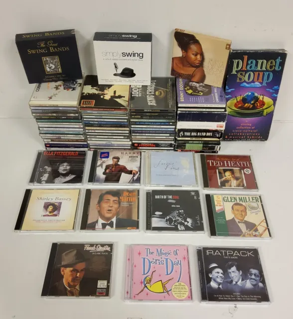 68 x Jazz & Blues CD Joblot - Glenn Miller Ratpack Bing Crosby Nina Simone