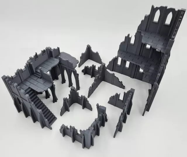 Warhammer 40K - Wargaming Terrain - City Ruins - 7 Piece Set