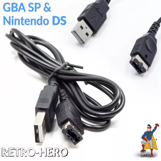 USB-Ladegerät Ladekabel für Nintendo Ds Nds & Gameboy Advance Sp Gba Sp