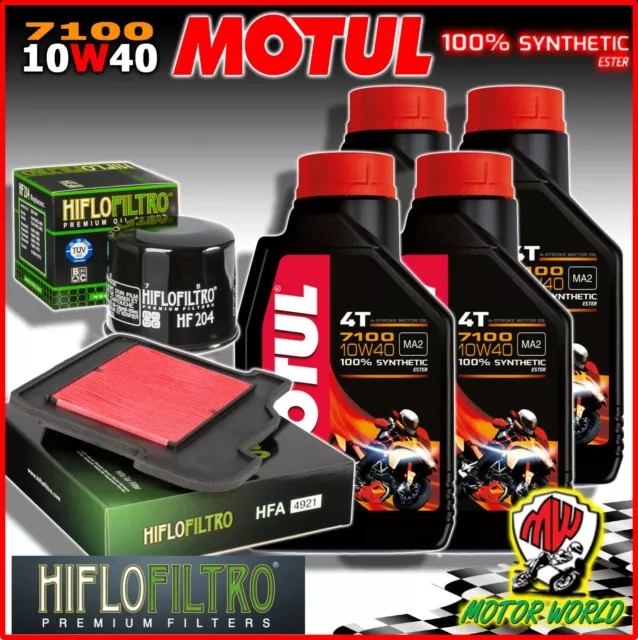 Set Entretien Huile MOTUL 7100 10W40 + Filtres Yamaha 900 Tracer (MTT850) ABS