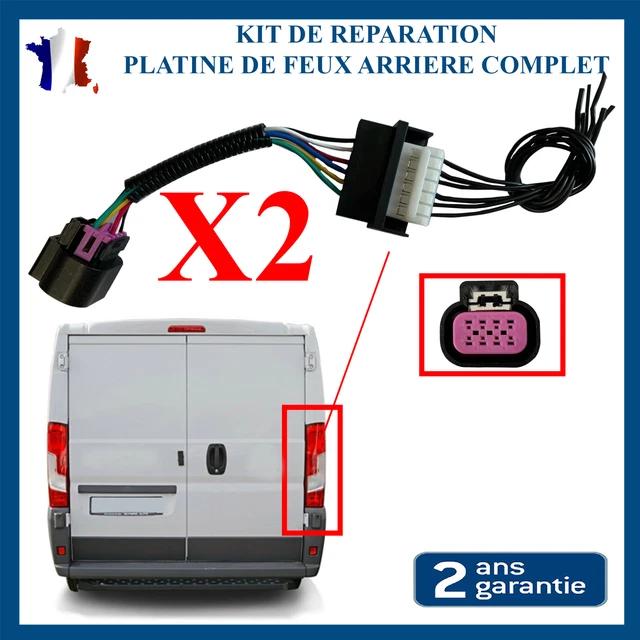 2 Cable Prise De Platine Porte Ampoule Feux Stop Eclairage Prevu Jumper Boxer