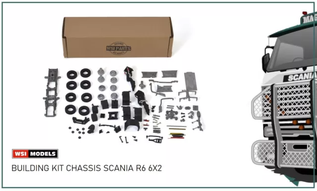 WSI Models | 10-1050 BUILDING KIT CHASSIS SCANIA R6 6X2, Ideal Code 3