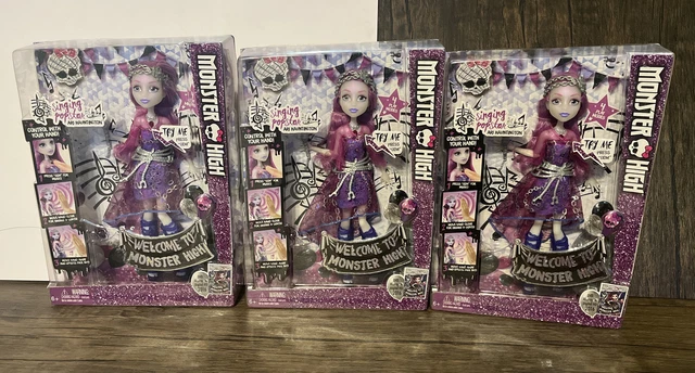 Lot Of 3 Welcome To Monster High Popstar Singing Ari Hauntington Doll 2016 Works