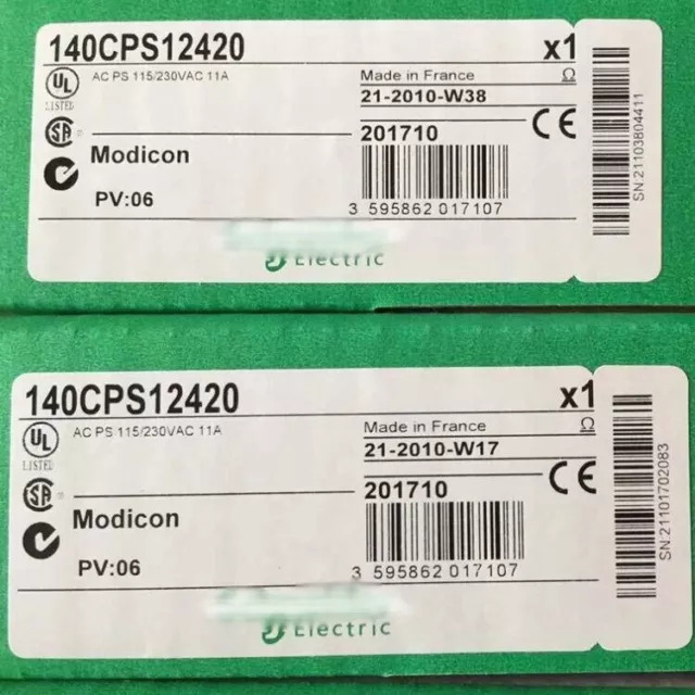 Schneider Electric 140CPS12420 Modicon 140CPS12420 Expedited Shipping 1pcs