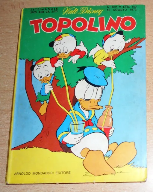 Ed.mondadori  Serie  Topolino   N°  872  1972   Originale  !!!!!