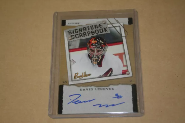 David Leneveu 2006-07 UD Bee Hive # SS-DL Signature Scrapbook Auto