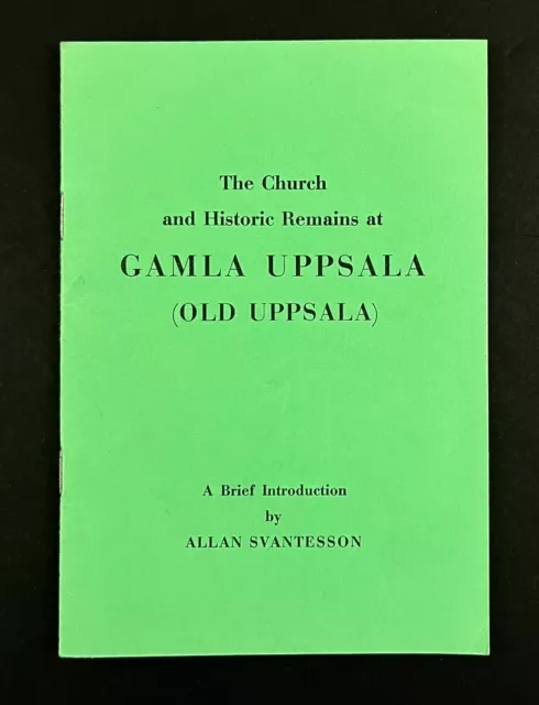 1964 Old Gamla Uppsala Sweden Historic Church Remains Vintage Travel Booklet