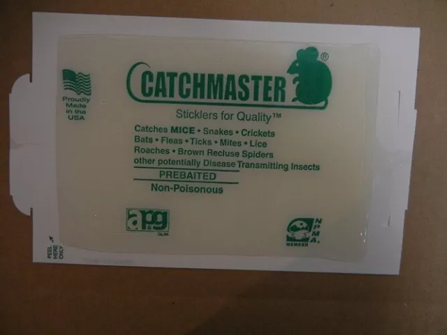 144 Catchmaster Peanut Butter Flavor Glue Boards 72MB - Mouse Control