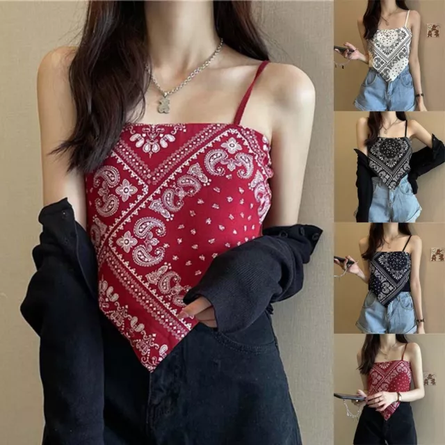 Elegant and Trendy Satin Tie Back Knot Bandana Sleeveless Blouse for Women