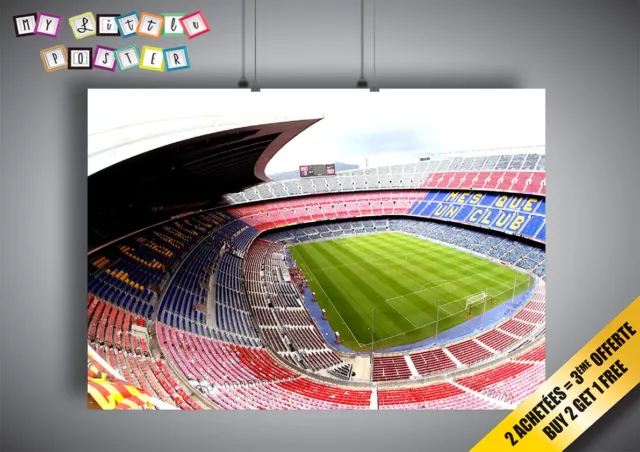 Poster Camp Nou Stadium Mes Que Un Club Wall Art