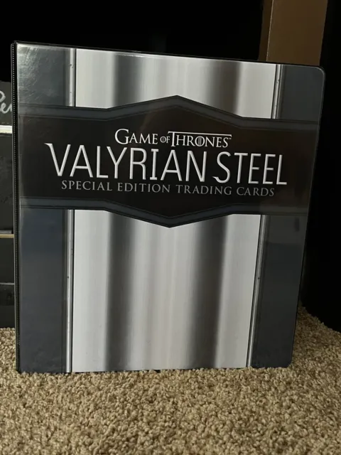 Rittenhouse Game If Thrones Trading Card Binder Licensed Valyrian Steel New