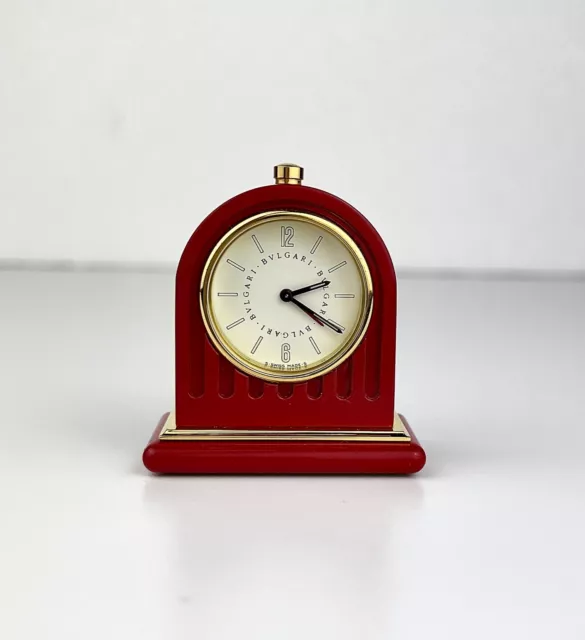 Orologio Sveglia BULGARi da tavolo table alarm clock da viaggio quartz vintage
