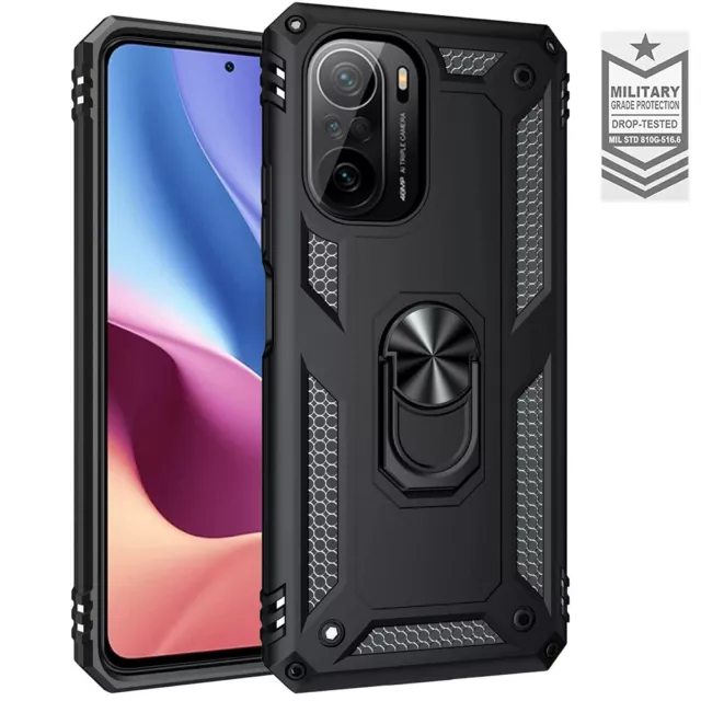Coque Xiaomi Redmi Note 10 Pro 9s 8 Mi 11i 11 Lite 10 Rigide + Support et Aimant