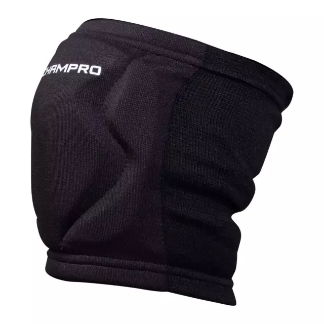 Champro Mvp Low-Profile Volleyball Kneepad, Medium, Black, A3001Bm