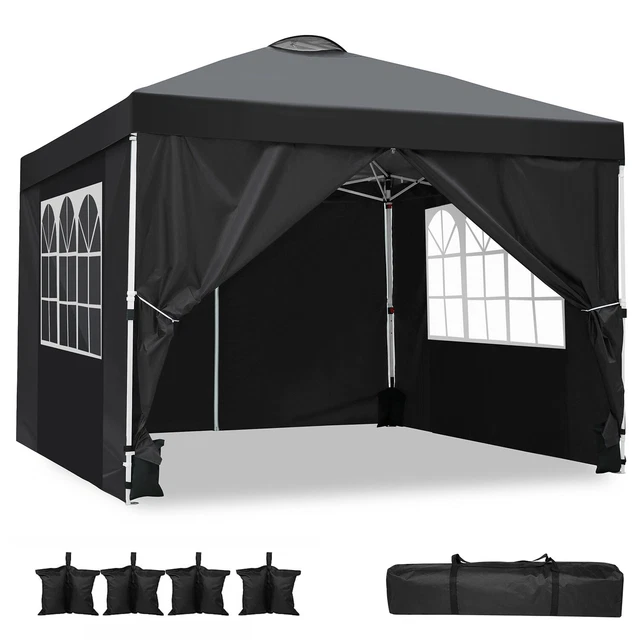 Pavillon 3x3 m Wasserdicht Faltpavillon Pop Up Partyzelt Gartenzelt UV Schutz