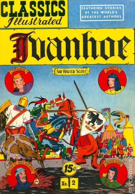 Classics Illustrated 002 Ivanhoe #11 GD/VG 3.0 1964 Stock Image Low Grade