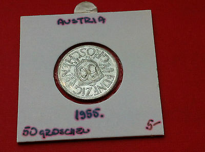 Österreich - Austria coin - 50 Groschen 1955 - Aluminum !!