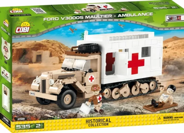 Cobi 2518 - Small Army - WWII Ford V3000S Maultier Ambulance Rotes Kreuz