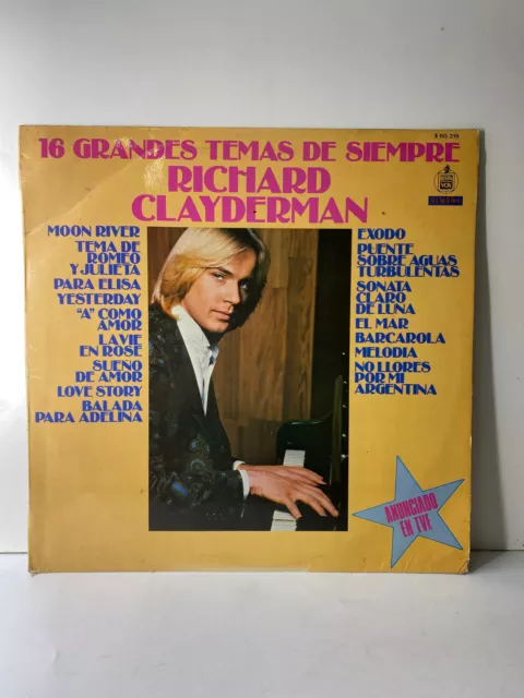 16 Grandes Temas De Siempre  - Richard Clayderman 12” Vinyl LP Record