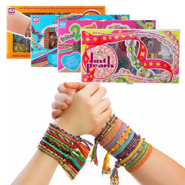 1pcs Cadeau Fille 5-13 Ans Enfant Jouet DIY Charms Bracelet Kit Fabrication  Creation Bijoux Filles Jouet Idée, 5 6 7 8 9 10 11 Ans