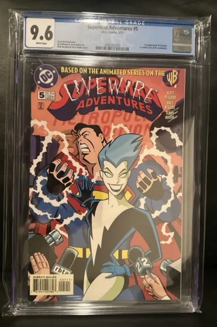 Superman Adventures 5. First appearance of Livewire, Modern KEY! CGC 9.6 🔥🔑