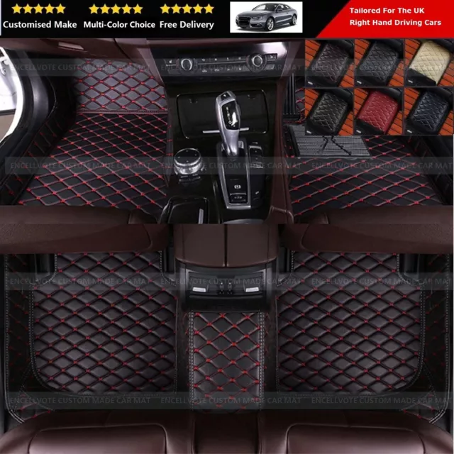 Custom Make 3D PU Leather Car Floor Mats Fit Audi A5 S5 RS5 S-line Quattro Coupe