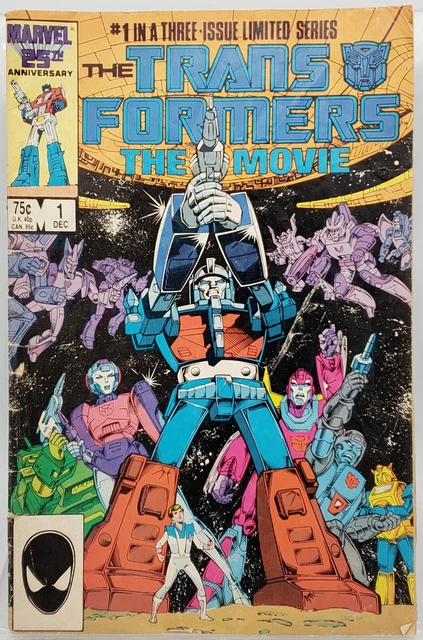 Vintage The Transformers The Movie Issue #1 Marvel Comics 1986 Comic Book