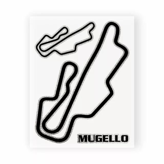 Adhésifs Stickers Circuit Mugello 10 X 12 CM