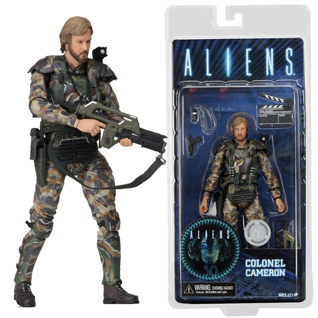 NECA ALIENS DIRECTOR James Cameron Colonel Colonial Marine 7" Figure ...
