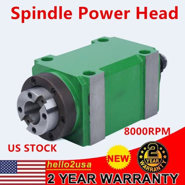 BT30 CNC Mechanical Taper Spindle Unit Power Milling Head 8000rpm for Milling