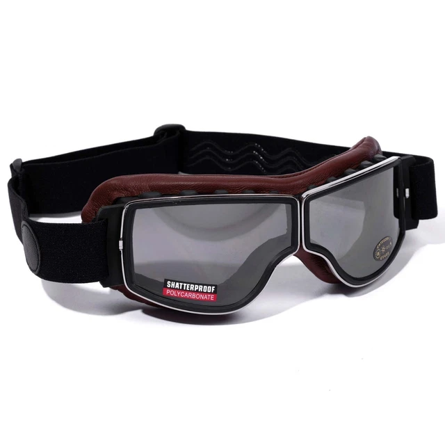 Baruffaldi Jtt Classic Motorcycle Goggles - Chocolate - **Brand New** (500121) Baruffaldi Jtt Classic Motorcycle Goggles - Chocolate - **Brand New** (500121)