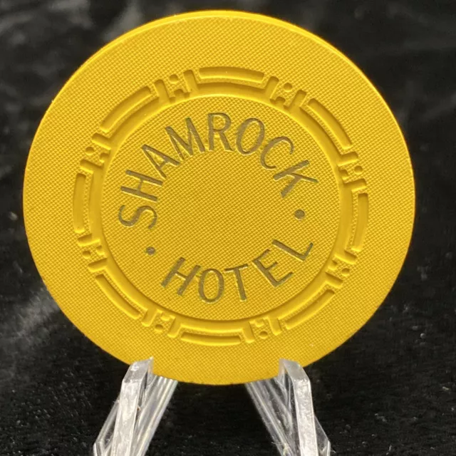 Shamrock Hotel - $5 Casino Chip - *Vintage* - Las Vegas