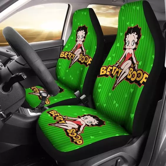 Betty Boop Hearts Cartoon Fan Gift Car Seat Covers Ver2 (set of 2)