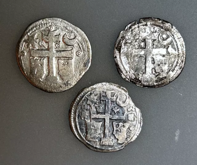 Hungary Slavonia Silver banovac (denar)   Lot of 3 coins