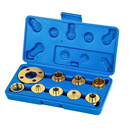 KATSU TOOLS Brass Router Guide Bush Bushing Set with Case 10