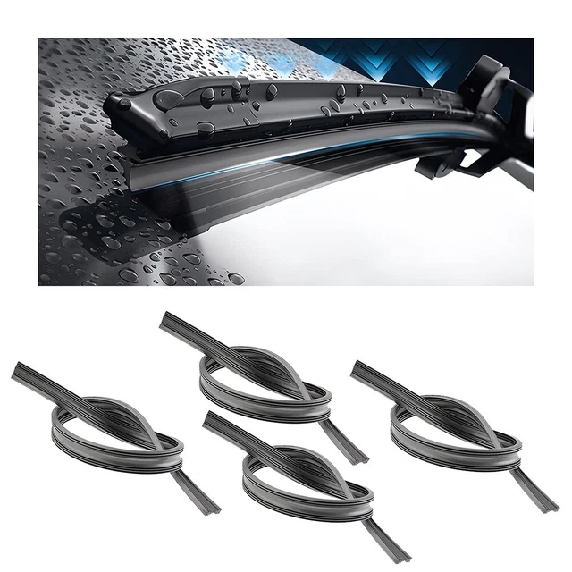 LONG LASTING DURABILITY Wiper Blade Inserts Refills 6mm 24 Twin Rail 2 Pairs £12.22 PicClick UK