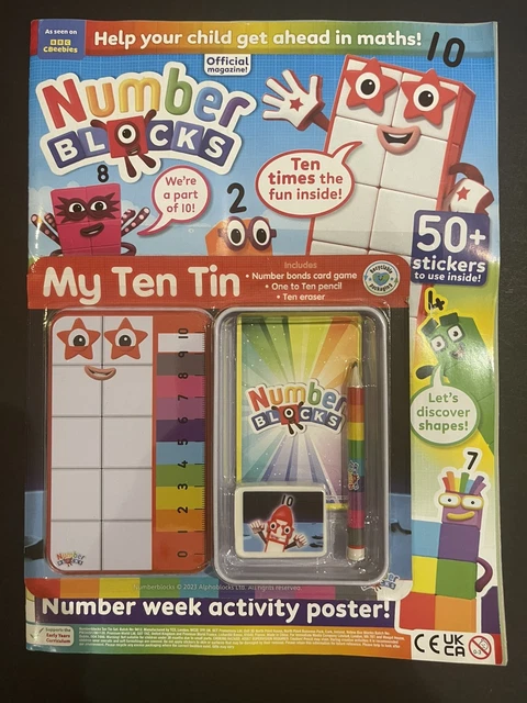 Magazine Number Activity NUMBER BLOCKS MAGAZINE #29 With My Ten Tin Set £10.78 - PicClick UK