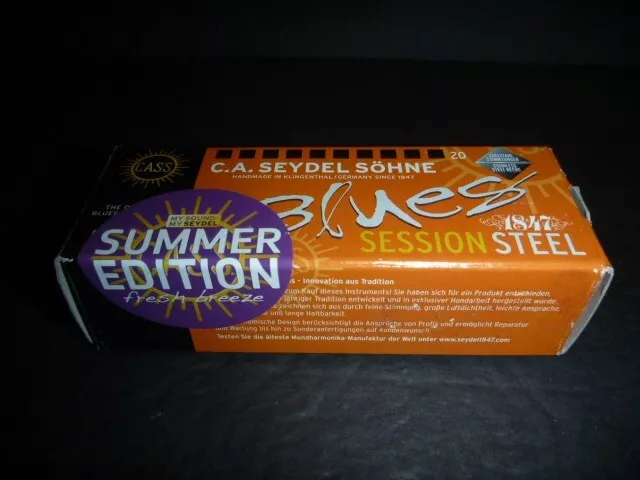 Seydel Sohne Blues 1847 Session Steel G Harmonica – Summer Edition