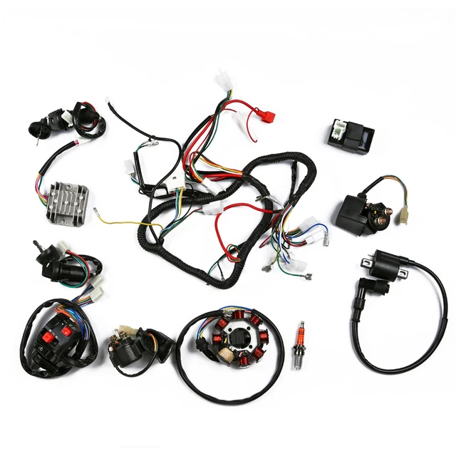 Komplette Elektrik-Statorspule CDI-Kabelbaum Zündkerze Quad, Kabelbaum CDI Kabelbaum