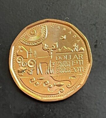 CANADA 1911 2011 Parks Canada Loonie $1 One Loon Dollar BU UNC from Mint roll