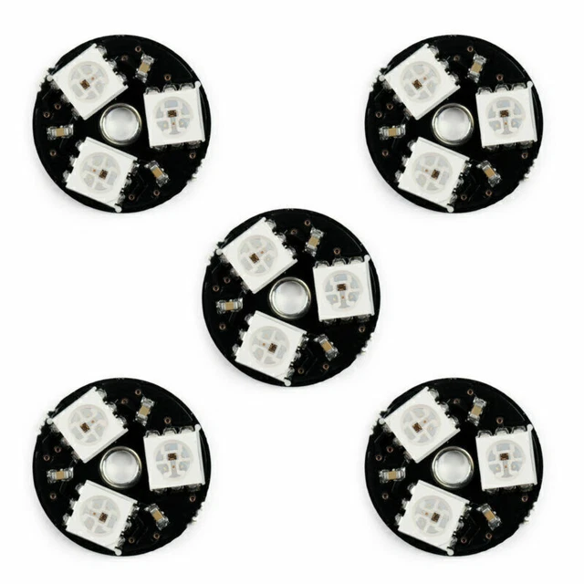 WS2812 3Bit 5V 5050 RGB LED Lampe Panel Board Runde Treiber Board fürduino B7