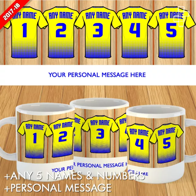 Personalised Mansfield Town Mug Football Gift Dressing Room 2017-18 Lockerroom