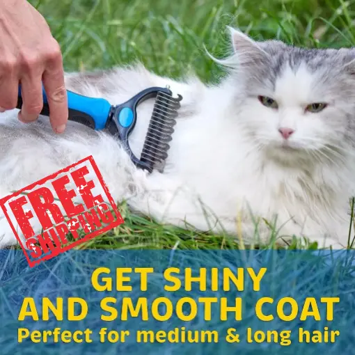 Pet Dog Cat Grooming Comb Deshedding Tool Trimmer Rake Dematting Brush