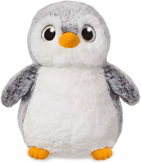 Aurora, 73746, Pompom Penguin, 9In, Soft Toy, Grey and White