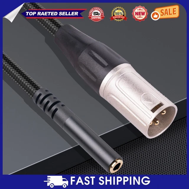 HOT 3.5mm Female To XLR Male Stereo Audio Adapter Useful Stereo Audio Cable Port