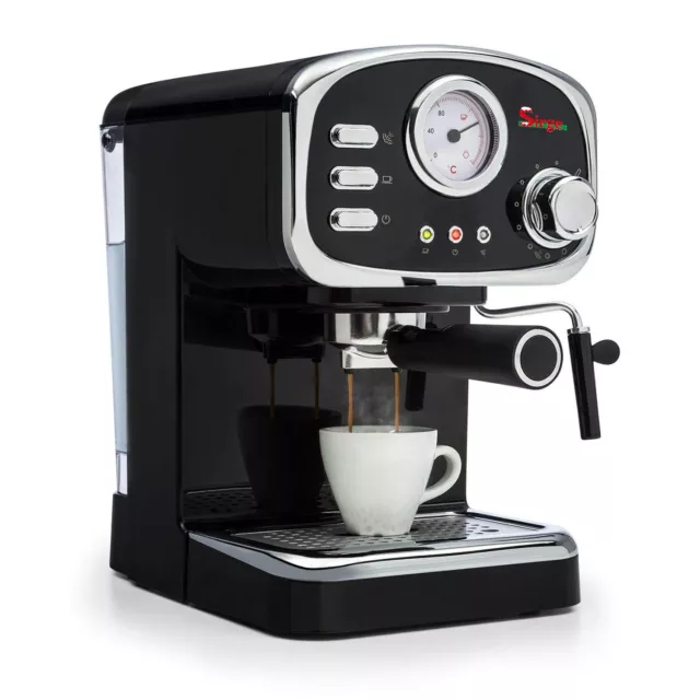 Macchina per caffè espresso e Cappuccino Retrò con 3 FILTRI polvere e cialda ESE 2