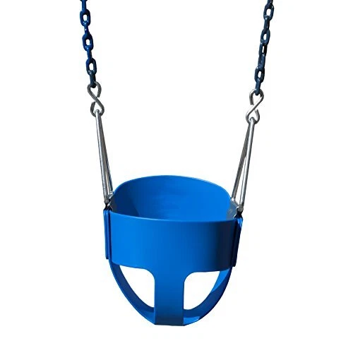 Gorilla Playsets 04-0008-B/B Full Bucket Swing Blue Bucket Blue 60" Plastic C...
